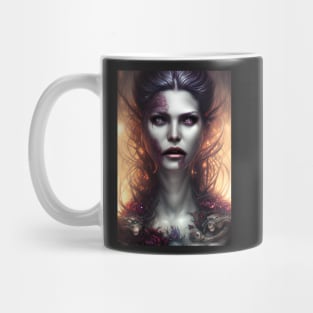 Mysterious Gothic Woman | Gothic Aesthetic | Beautiful Vampire Woman Mug